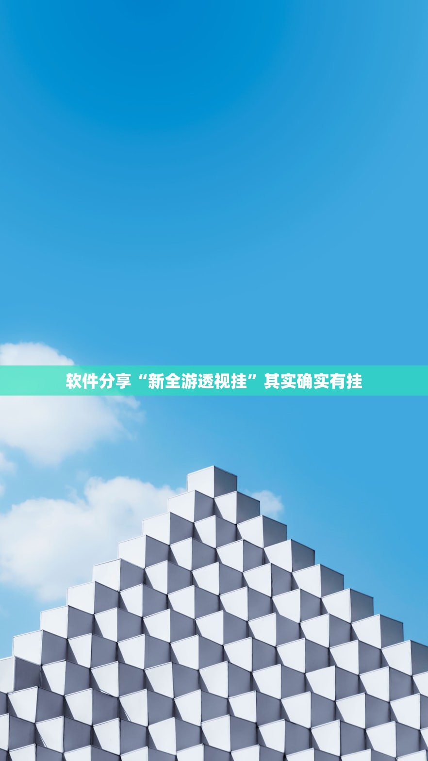 软件分享“新全游透视挂”其实确实有挂