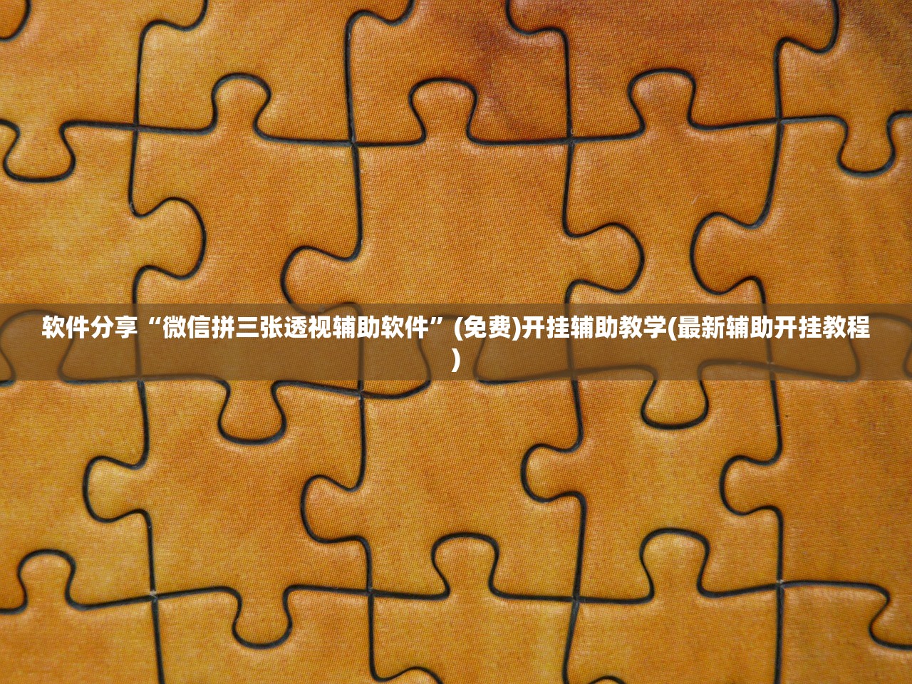 软件分享“微信拼三张透视辅助软件”(免费)开挂辅助教学(最新辅助开挂教程)