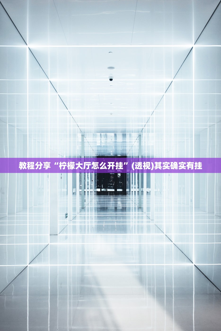 教程分享“柠檬大厅怎么开挂”(透视)其实确实有挂