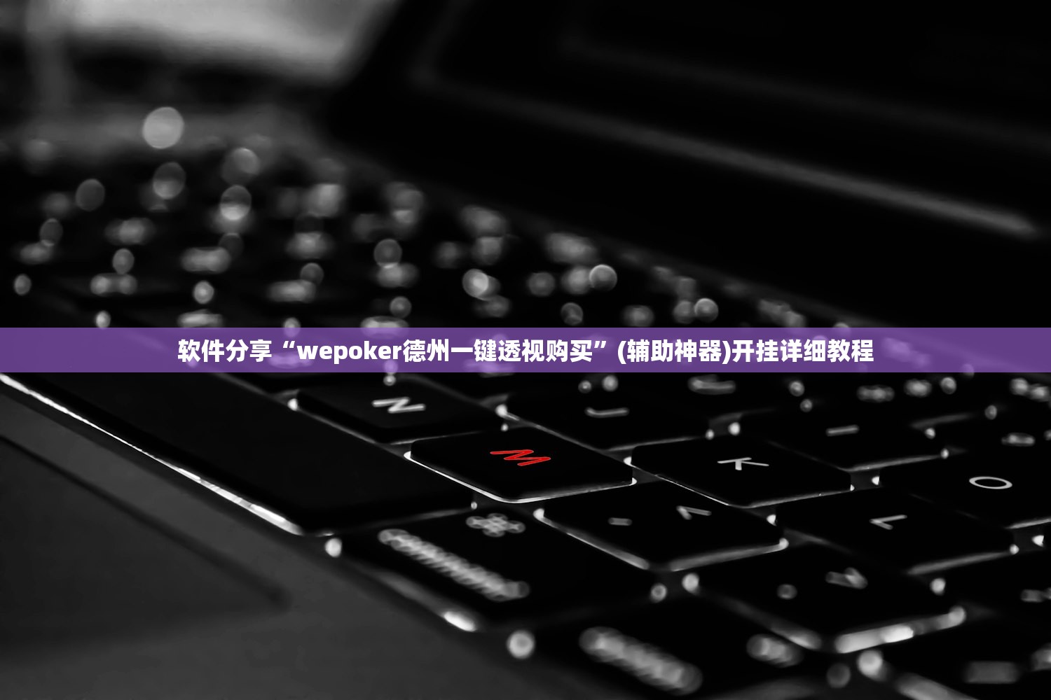 软件分享“wepoker德州一键透视购买”(辅助神器)开挂详细教程