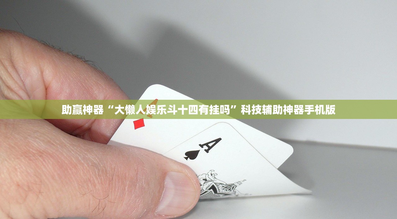 助赢神器“大懒人娱乐斗十四有挂吗”科技辅助神器手机版